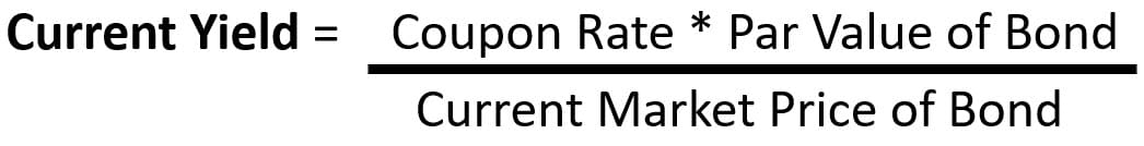 Current Yield Formula Current Yield Formula