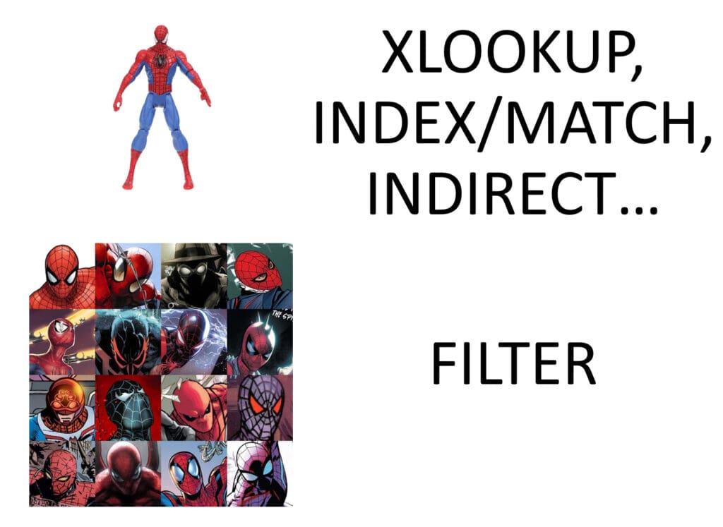 FILTER vs. XLOOKUP FILTER vs. XLOOKUP