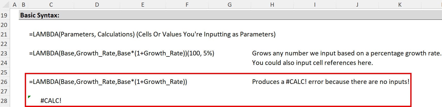 Basic Lambda Function Error Basic Lambda Function Error