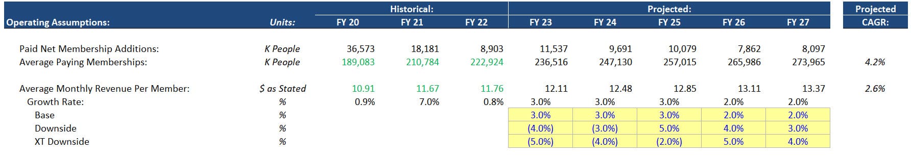 Netflix ARPU in a Financial Model