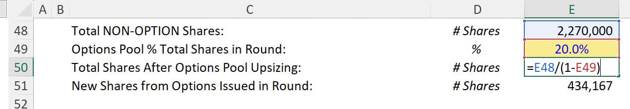 Options Pool Post-Conversion Options Pool Post-Conversion