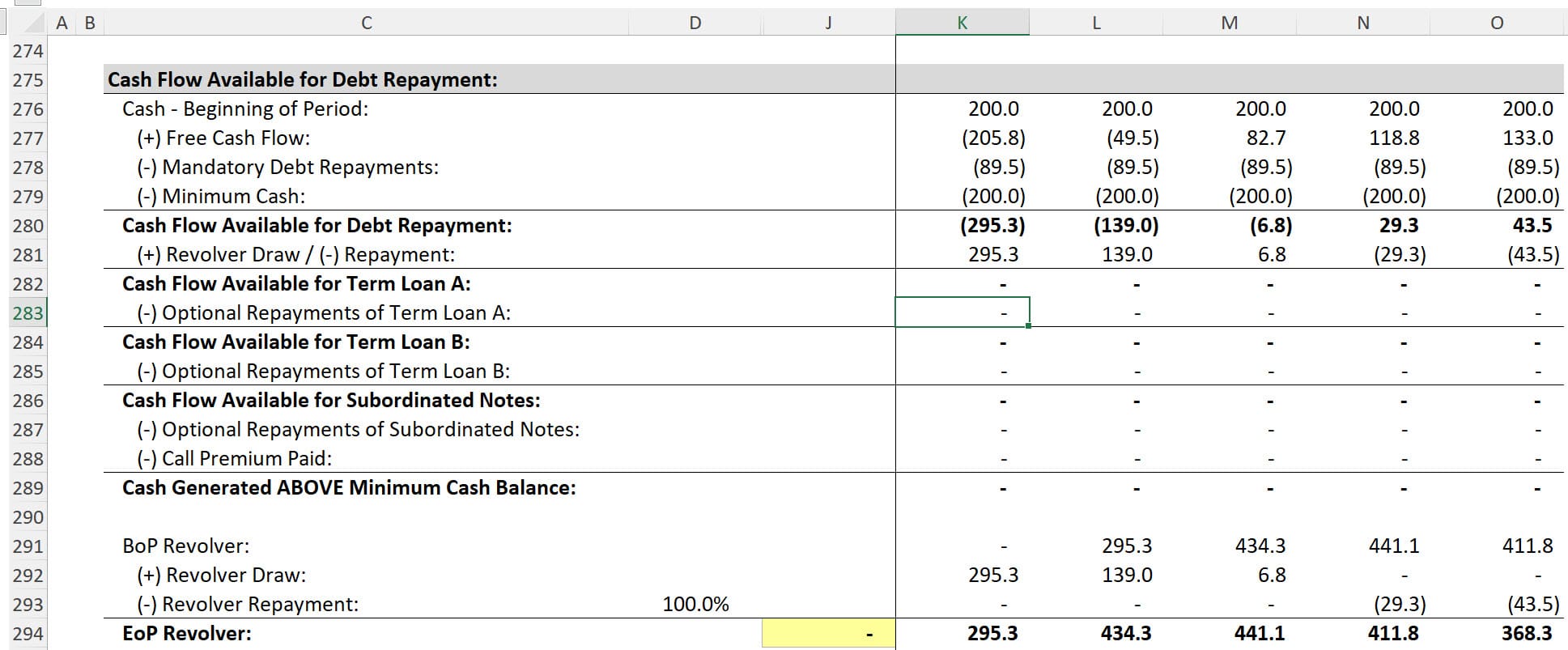 LBO Debt Repayment Order