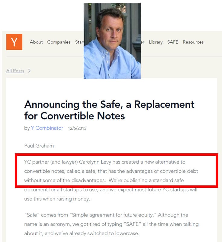 Paul Graham - SAFE Note Introduction in 2013 Paul Graham - SAFE Note Introduction in 2013