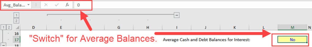 Circular References - Average Balance Switch Circular References - Average Balance Switch