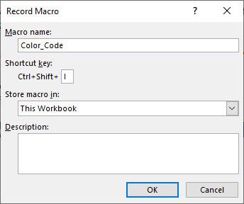 Excel VBA Programming - Macro Shortcut Key Assignment