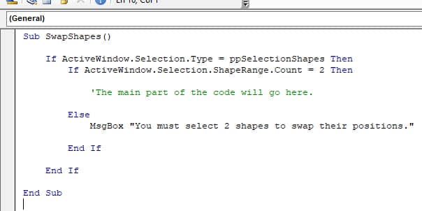 PowerPoint VBA - Checking the User's Shape Selection PowerPoint VBA - Checking the User's Shape Selection