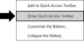 Forcing the QAT to Show in PowerPoint 365 Forcing the QAT to Show in PowerPoint 365