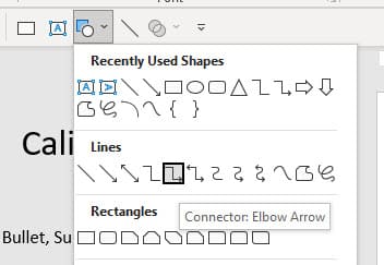 PowerPoint Line with Elbow PowerPoint Line with Elbow