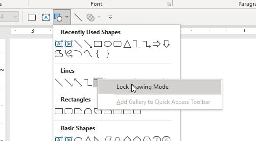 "Lock Drawing Mode" for Lines in PowerPoint "Lock Drawing Mode" for Lines in PowerPoint